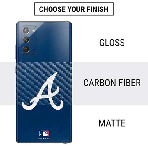 MLB Atlanta Braves - Solid Distressed Galaxy Note20 5G Skin